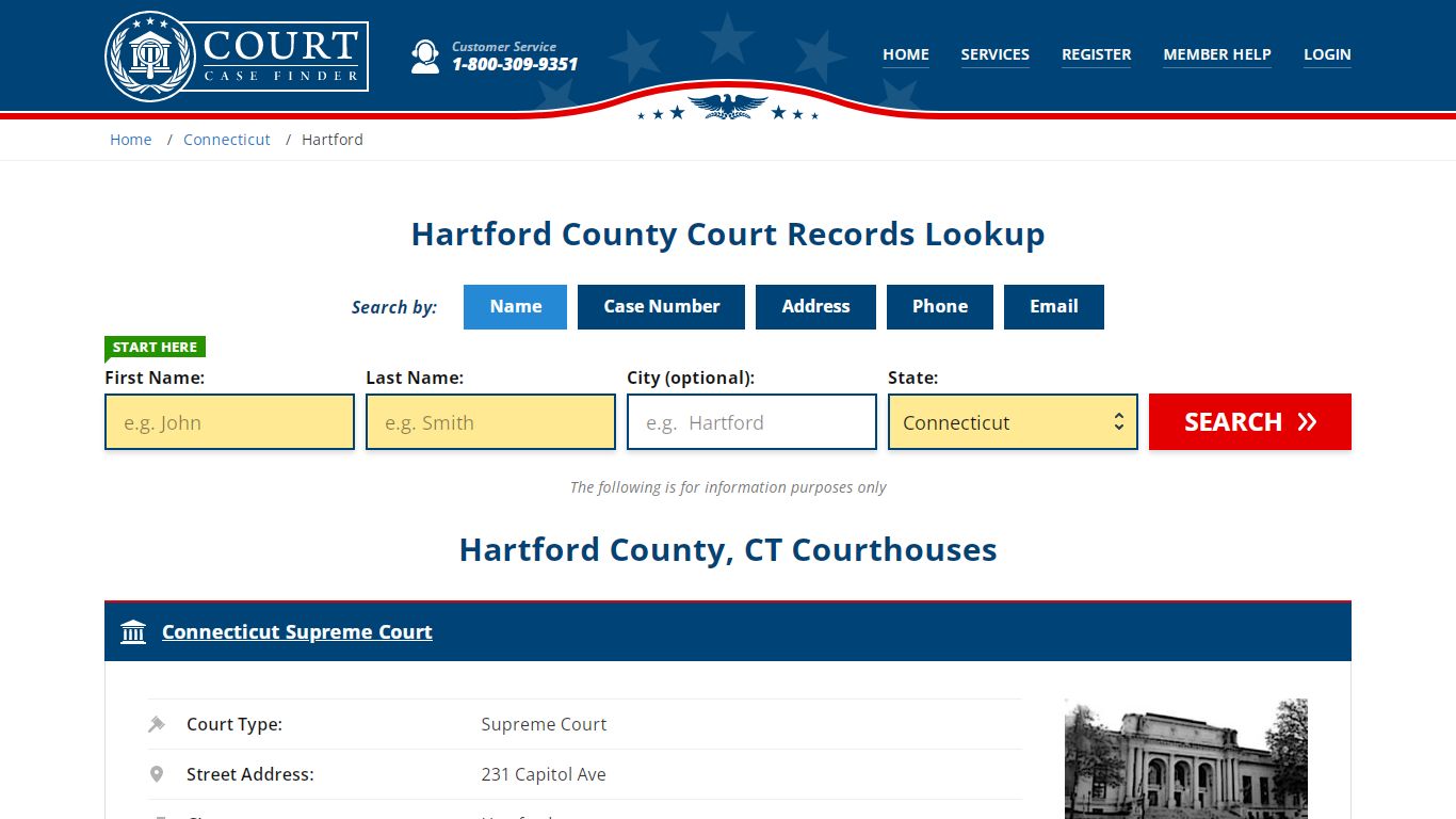 Hartford County Court Records | CT Case Lookup